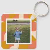 Personalisiertes Foto und Muster Schlüsselanhänger (Rückseite)