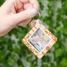 Personalisiertes Foto und Muster Schlüsselanhänger