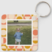 Personalisiertes Foto und Muster Schlüsselanhänger (Rückseite)