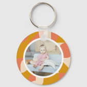 Personalisiertes Foto und Muster Schlüsselanhänger (Vorderseite)