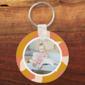 Personalisiertes Foto und Muster Schlüsselanhänger (Vorderseite)