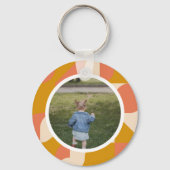 Personalisiertes Foto und Muster Schlüsselanhänger (Rückseite)