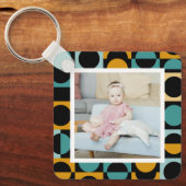 Personalisiertes Foto und Muster Schlüsselanhänger (Vorderseite)