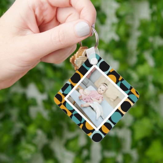 Personalisiertes Foto und Muster Schlüsselanhänger (Hand)