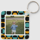 Personalisiertes Foto und Muster Schlüsselanhänger (Rückseite)