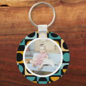 Personalisiertes Foto und Muster Schlüsselanhänger (Vorderseite)