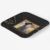 Personalisiertes Foto und Name Abschluss Pappteller (Gewinkelt)