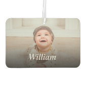 Personalisiertes Foto und Name Autolufterfrischer (Rückseite)