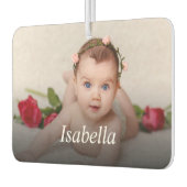 Personalisiertes Foto und Name Autolufterfrischer (Links)