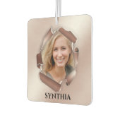 Personalisiertes Foto und Name Autolufterfrischer (Links)