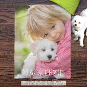 Personalisiertes Foto und Name Fleecedecke