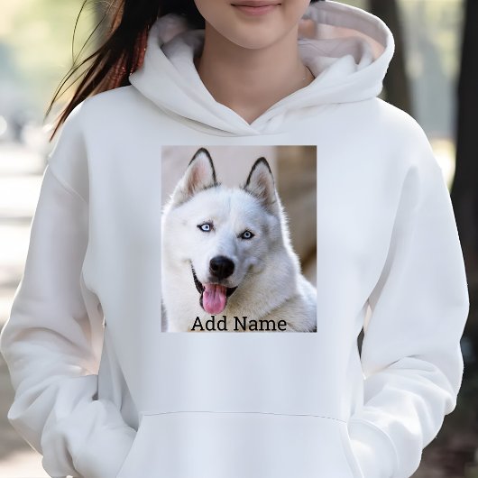 Personalisiertes Foto und Name Gewohnte Männer lus Hoodie