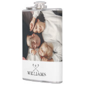 Personalisiertes Foto und Name Golfklubs Flachmann (Links)