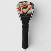 Personalisiertes Foto und Name Golfklubs Golf Headcover (Vorderseite)