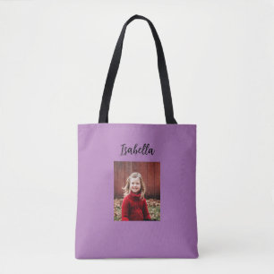 Personalisiertes Foto und Name Kind Tasche