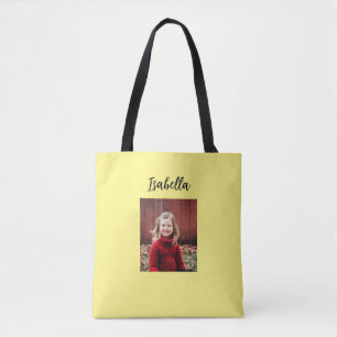 Personalisiertes Foto und Name Kind Tasche