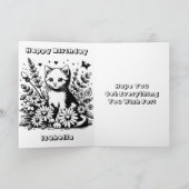 Personalisiertes Foto und Name Kindergeburt Karte (Innenseite)