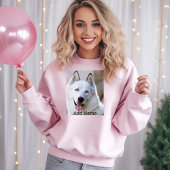 Personalisiertes Foto und Name Minimalistisch Sweatshirt