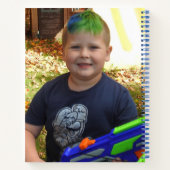 Personalisiertes Foto und Name Notizblock (Rückseite)