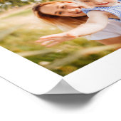 Personalisiertes Foto und Name Poster (Ecke)
