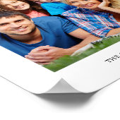 Personalisiertes Foto und Name Poster (Ecke)