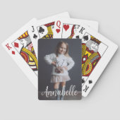 Personalisiertes Foto und Name Spielkarten (Rückseite)