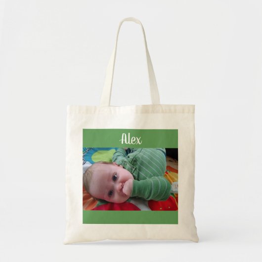 Personalisiertes Foto und Name Tote Tasche (Vorne)