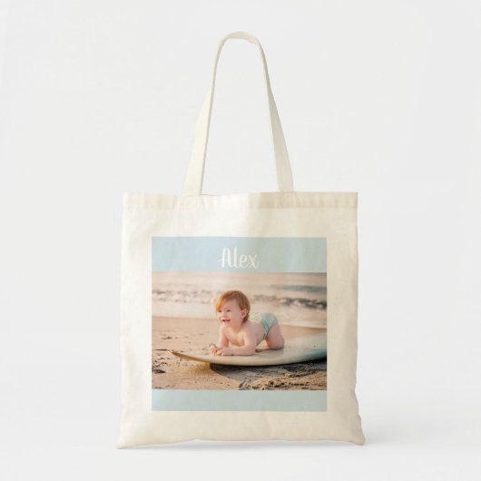 Personalisiertes Foto und Name Tote Tasche (Vorne)