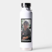 Personalisiertes Foto und Name Trinkflasche (Links)