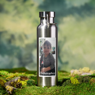 Personalisiertes Foto und Name Trinkflasche