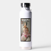 Personalisiertes Foto und Name Wasser Flasche (Links)