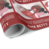 Personalisiertes Foto- und Namenspapier Geschenkpapier (Rolleneckpunkt)