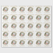 Personalisiertes Foto- und Namenspapier Geschenkpapier (Flach)