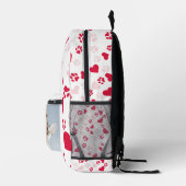 Personalisiertes Foto- und Namenspattern Bedruckter Rucksack (Rechts)