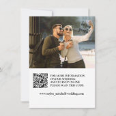 personalisiertes Foto und qr-Code-Hochzeitseinladu Einladung (Vorderseite)