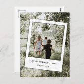 Personalisiertes Foto und Rahmen Postkarte (Vorne/Hinten)