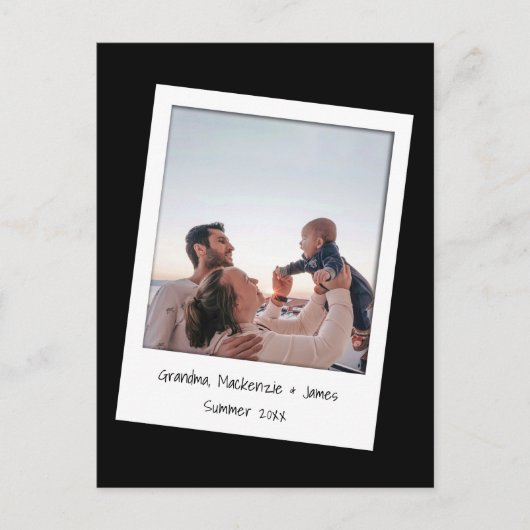 Personalisiertes Foto und Rahmen Postkarte (Vorderseite)