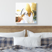 Personalisiertes Foto und Skripttext Leinwanddruck (Insitu (Schlafzimmer))