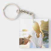 Personalisiertes Foto und Skripttext Schlüsselanhänger (Vorderseite)