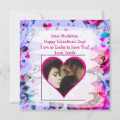 Personalisiertes Foto und Text - Anime - Valentins Karte (Rückseite)