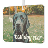 Personalisiertes Foto und Text Autolufterfrischer (Links)