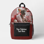 Personalisiertes Foto und Text Bedruckter Rucksack (Vorderseite)