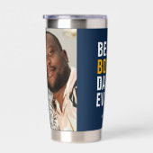 Personalisiertes Foto und Text Bester Vater je Thermobecher (Rechts)