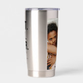 Personalisiertes Foto und Text Bester Vater je Thermobecher (Links)