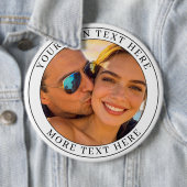Personalisiertes Foto und Text Button (Beispiel)