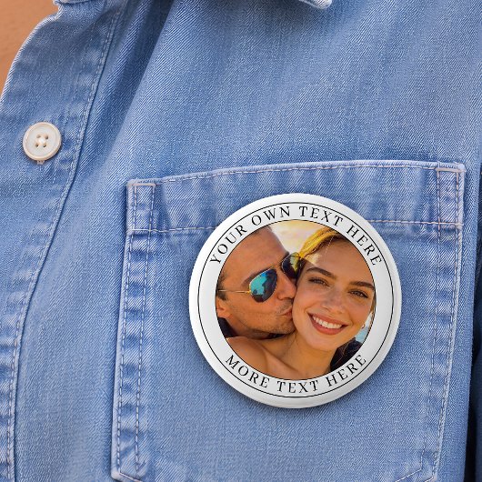 Personalisiertes Foto und Text Button