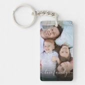 Personalisiertes Foto und Text-Collage Keychai Schlüsselanhänger (Vorderseite)