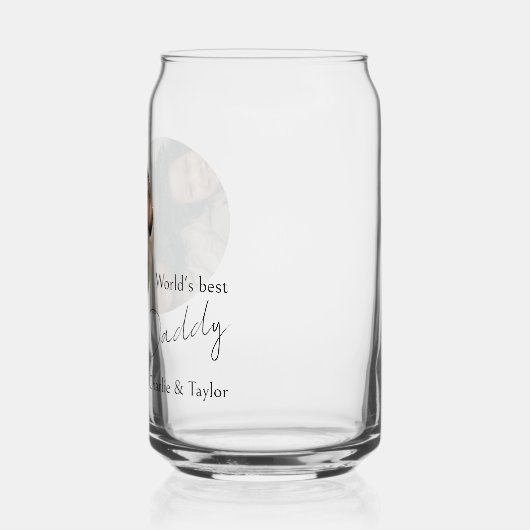 Personalisiertes Foto und Text Dosenglas (Links)