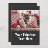 Personalisiertes Foto und Text Einladung (Vorne/Hinten)