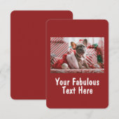 Personalisiertes Foto und Text Einladung (Vorne/Hinten)
